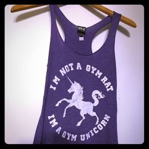Chin Up athletic tank 🦄